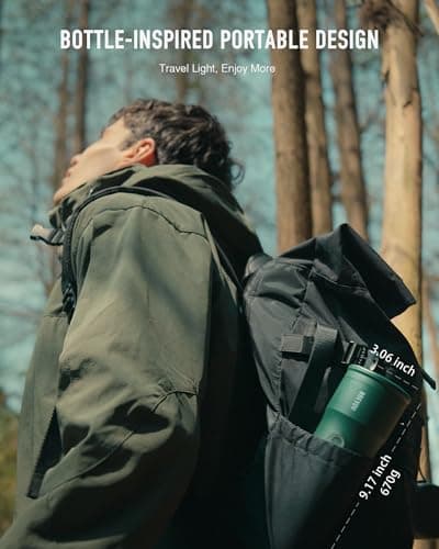 BREVOY Portable Electric Espresso Machine, Ground Coffee & Capsule, Self-Heating, 20 Bar 12V Mini Car Travel Coffee Maker with 9000mAh Battery-Ideal for Camping, RV, Hiking, Office 6