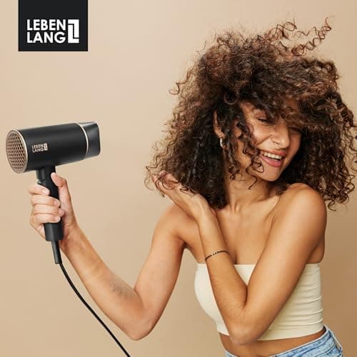 LEBENLANG Ionic Hair Dryer 1875W - Compact, Portable, Lightweight, with Diffuser and Bag for Travel 7