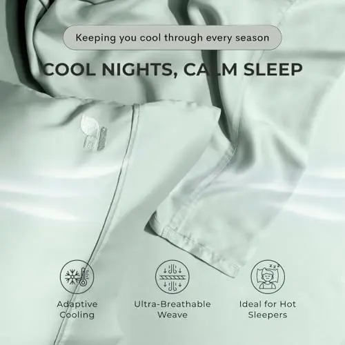 ArthCrafted 100% Eucalyptus Tencel Lyocell King Size Pillow case Set of 2, Cooling Pillowcase for Skin & Hair, Eucalyptus Silk Envelope Closure Pillow Covers (King Size 21"x38", Sea Green) 6