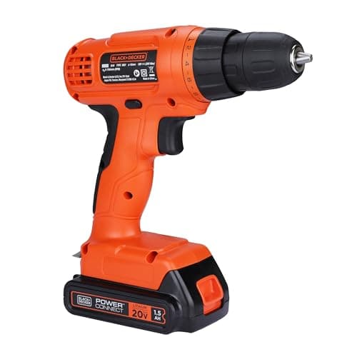 BLACK+DECKER 20V MAX Drill & Home Tool Kit, 34 Piece (BDCD120VA), Orange 13