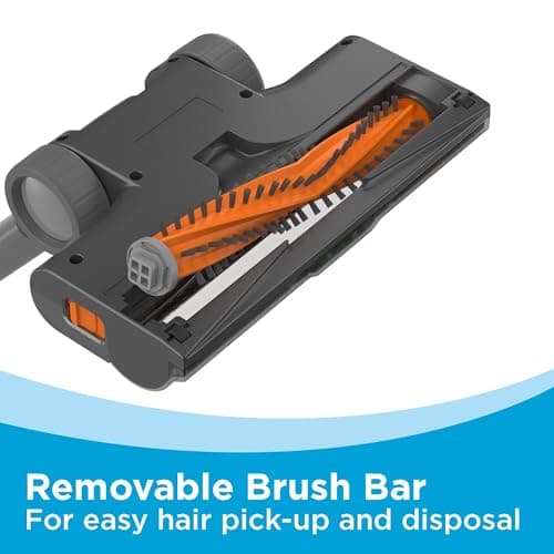 BLACK+DECKER POWERSERIES 20V MAX Cordless Stick Vacuum Cleaner, Household Vacuum Cleaners for Hardwood Floors and Carpet, LED Lights, Detachable, Anti-Tangle, Lightweight, Bagless (BHFEA18D1) 7