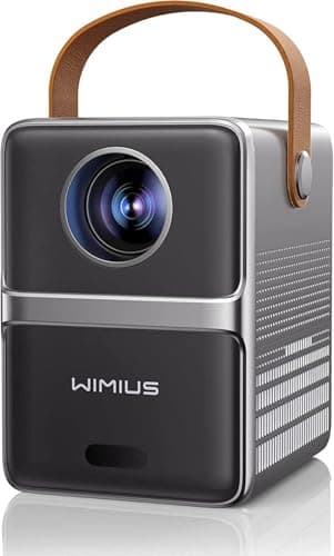 [Electric Focus] Mini Projector with 5GWiFi and Bluetooth, WIMIUS 1080P Outdoor Projector, Portable Movie Projector, 300" Screen, Compatible with iOS/Android/TV Stick/HDMI/PS5 M