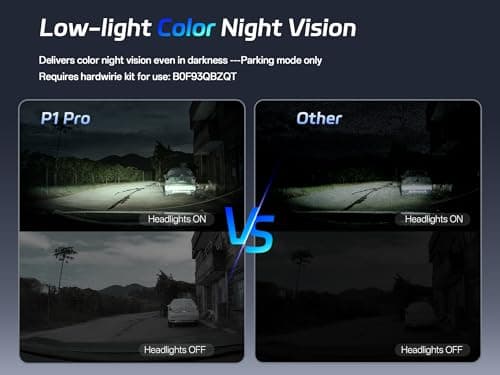 Pelsee P1 Pro Dash Cam Front and Rear with Hardwire Kit 5