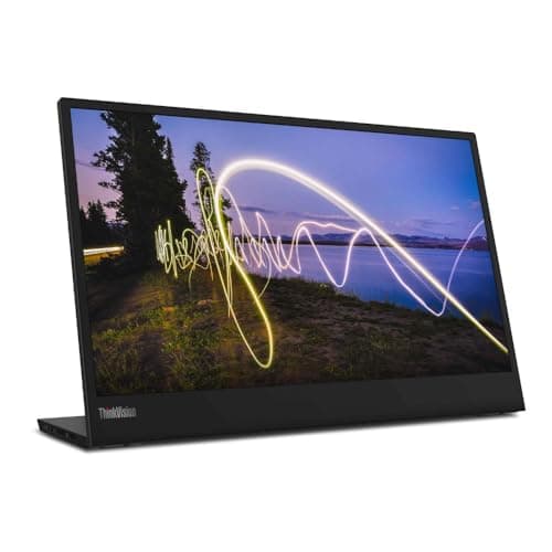 Lenovo ThinkVision M15 15.6" Full HD WLED LCD Monitor - 16:9 - Raven Black 7