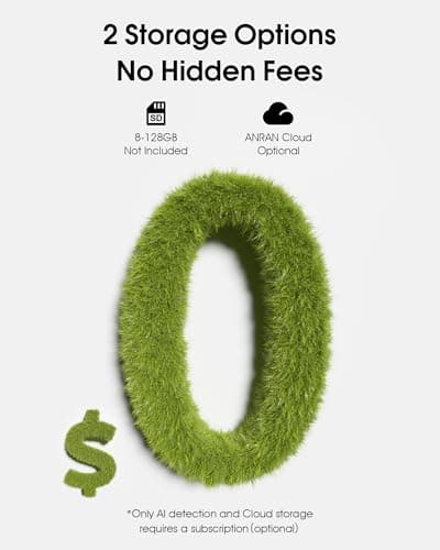 ANRAN Solar Security Cameras Wireless Outdoor with Light,2K Porch Floodlight Camera with Color Night Vision & AI Motion Detection,2-Way Talk Spotlight Siren Alarm,Compatible with Alexa,2PCS 8