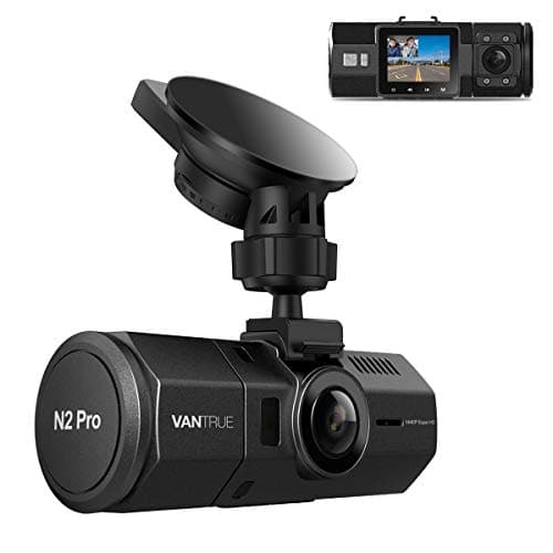 Vantrue N2 Pro Dual Dash Cam, 1440P Single Front Dash Camera, 1080P Front and Inside Car Camera with Infrared Night Vision, 24 Hours Parking Mode, Motion Detection, G-Sensor Support 256GB Max