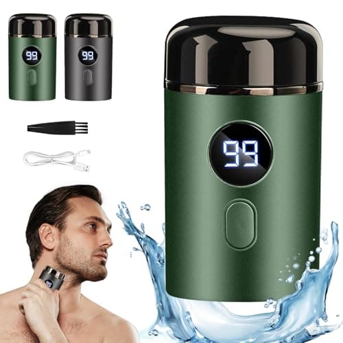 Mini Portable Electric Shaver - Mini Shaver, Mini Shaver, USB Rechargeable & Waterproof Mini Electric Shaver for Men - Perfect for Travel