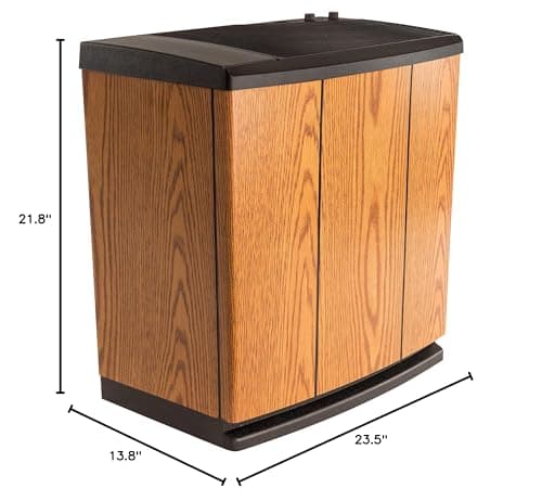 AIRCARE Digital Whole-House Console-Style Evaporative Humidifier (Light Oak) 9