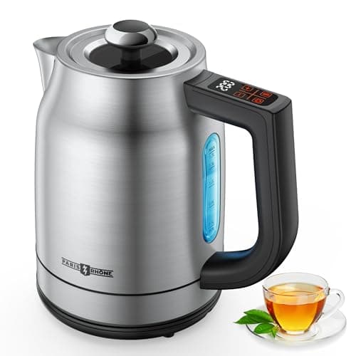 Electric Kettle Temperature Control, 1.7L 1500W Electric Tea Kettle with 13 Temperature Settings, Strix Thermostat, LED Display&Touch Control, Auto Shut-Off Protection, Boil Dry Protection