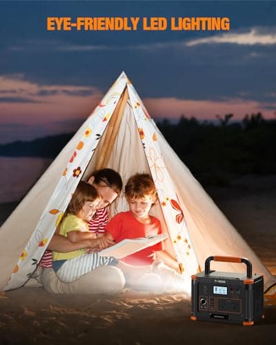 GRECELL 999Wh Solar Generator 1000W, Portable Power Station with 60W USB-C PD Output, 110V Pure Sine Wave AC Outlet Backup Lithium Battery for Outdoors Camping Travel Hunting Home (Peak 2000W) 9