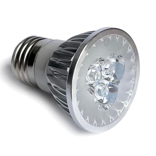 Klgeivb 940nM IR Illuminator, E26 E27 Infrared Spotlight Light Bulb Lamp 9W (3 High Power 3Watt LED), 45°, to Enhance Night Vision of IR Cameras, for CCTV Clear Surveillance Images at Night (940nm)