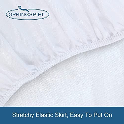 Queen Mattress Protector Waterproof Cover Absorbent Fitted Sheet up - 18'' Deep Pocket Mattress Cover Queen Size Bed Sheets, Terry Machine Wash Protection Mattress Protector 7