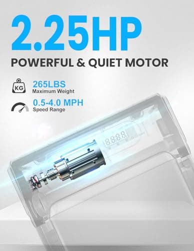 Walking Pad Treadmill, Electric Portable Treadmills with Remote Control, Under Desk Treadmill 2.25HP, Mini Jogging Walking Machine with 265 lbs Weight Capacity for Home Office, Grey 6