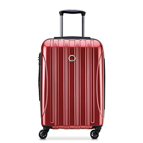 DELSEY PARIS Helium Aero Hardside Expandable Luggage with Spinner Wheels, Brick Red, Carry-On Plus 21 Inch