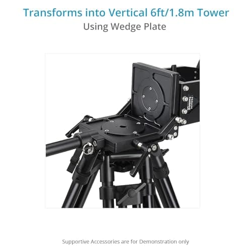 Proaim Cambird Pro 4-in-1 Gear. 6ft Video Camera Slider. Portable Mini Jib. Tower. Hi-hat .Vertical Payload - 10kg / 22lb. Horizontal Payload: 12kg / 26lb. (SL-CBPR-01) 7