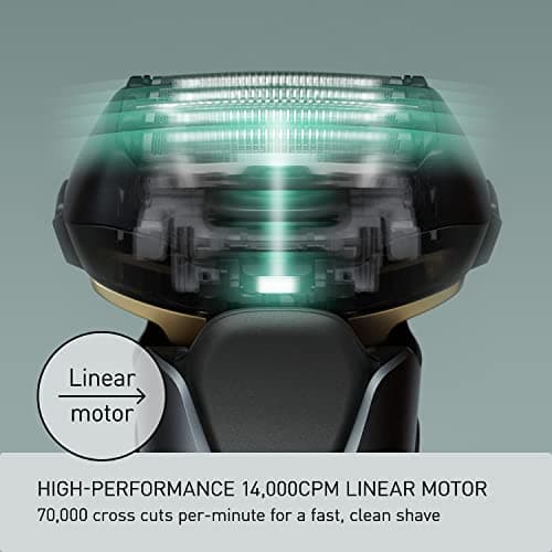 Panasonic Electric Razor for Men, Electric Shaver, ARC5 with Premium Automatic Cleaning and Charging Station, Wet Dry Shaver Men, Cordless Razor, with Pop-Up Trimmer ES-LV97-K, Black 8