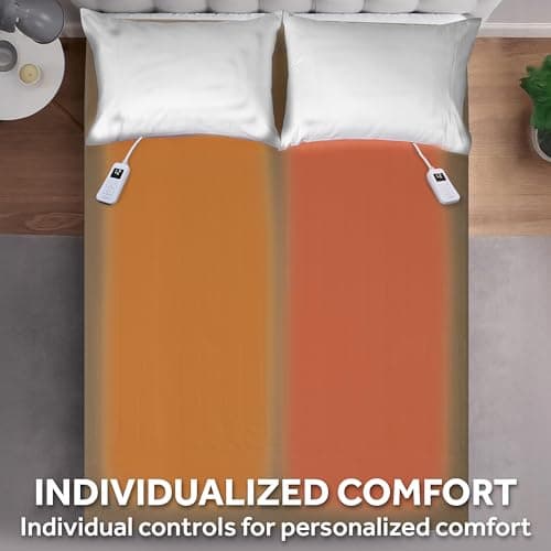 Sunbeam Electric Royal Luxe Microplush Heated Blanket, 12 Heat Settings, 12-Hour Selectable Auto Shut-Off, Fast Heating, Warm and Cozy, Mushroom Color, King, 90" x 100" 5