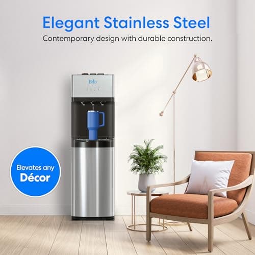 Brio Self Cleaning Bottom Loading Water Cooler Water Dispenser – Limited Edition - 3 Temperature Settings - Hot, Cold & Cool Water 5