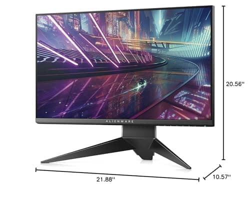 Alienware 25 Gaming Monitor - AW2518Hf, Full HD @ Native 240 Hz, 16: 9, 1ms response time, DP, HDMI 2.0A, USB 3.0, AMD Freesync, Tilt, Swivel, Height-Adjustable 7