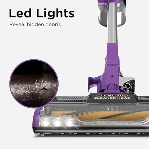 Shark ZS351 Rocket Corded Ultra-Light Vacuum with Zero-M Anti-Hair Wrap Technology, XL Dust Cup, Hand Vacuum Mode, & Swivel Steering, Plum Purple 12