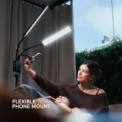 Lume Cube Flex Light Pro - Portable Dual LED Lamp with Tripod and Phone Holder Mount | Flexible 2-Point LED Lights for Tattoo Artists, Beauticians, aestheticians, lash Artists, and Content Creators 7