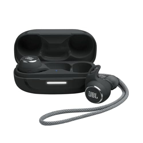 JBL Reflect Aero - True Wireless Noise Cancelling Active Earbuds, 6 mics for Perfect Calls with VoiceAware, Extreme dustproof & Waterproof, Comfortable, Secure fit, 24hr with Fast-Charging (Black)