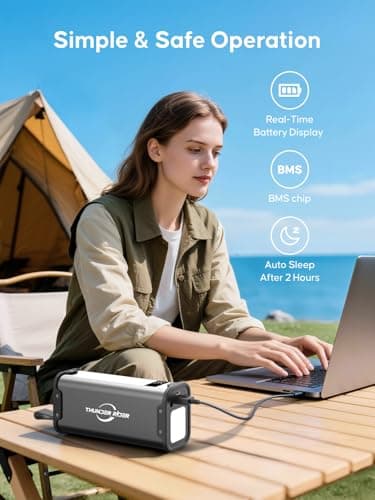 Portable Power Bank with AC Outlet 99.9Wh 27000mAh Laptop Charger, External Battery Pack 110V 70W Portable Power Station for Travel, Camping, Office, Blackout Emergency 5