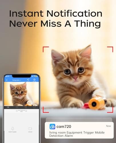 JOOAN 3MP Outdoor Security Camera WiFi Camera 【2.4G WiFi & Bluetooth & Color Night】 for Home Security Baby Pet IP66 Waterproof 2 Way Audio Motion Detection Siren SD/Cloud Storage Color Night Vision 7