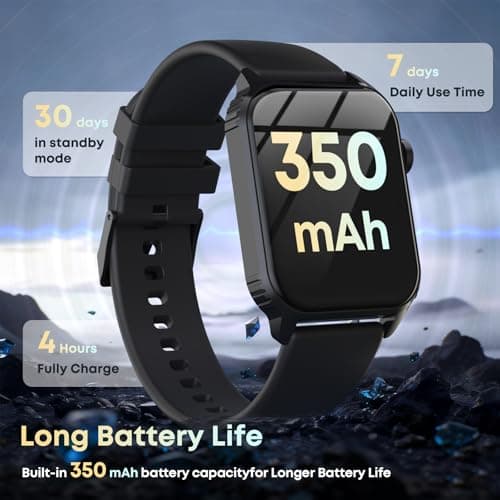 DIVOAZBVO Smart Watch for Men, 120+ Sports Modes Smartwatch with 1.83" HD Touchsreen, Sleep Monitor, IP67 Waterproof, Bluetooth Call & Music Control Fitness Watch for iPhone/Android (Black) 6