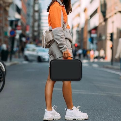 Hair Dryer Case for Shark HD112BRN & HD331 HyperAIR IQ 2-in-1 Concentrator, Storage Pouch for Dyson/Shark Flexstyle Styler Attachments and Clips, Black 7