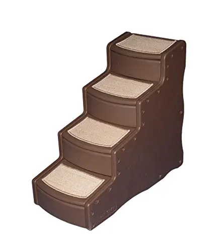 Pet Gear Easy Step IV Pet Stairs, 4 Step for Cats/Dogs, Removable Washable Carpet Treads, for Pets Up to 150lbs, No Tools Required, Available in 4 Colors