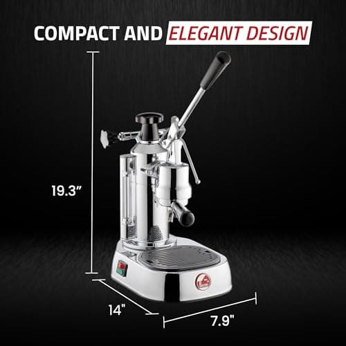 La Pavoni EPC-8 Europiccola Lever Style Espresso Machine – Chrome & Silver – Manual Espresso Maker - 0.8 L Water Capacity, Authentic Italian Craftsmanship for Home Use 6