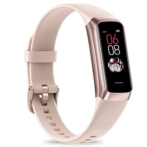 Bakoor Fitness Tracker, Fitness Watch with 24/7 Heart Rate Blood Oxygen Sleep Monitor, Step Tracker with 1.1" AMOLED Touch Color Screen, Activity Counter Pedometer for Women Men Android iOS