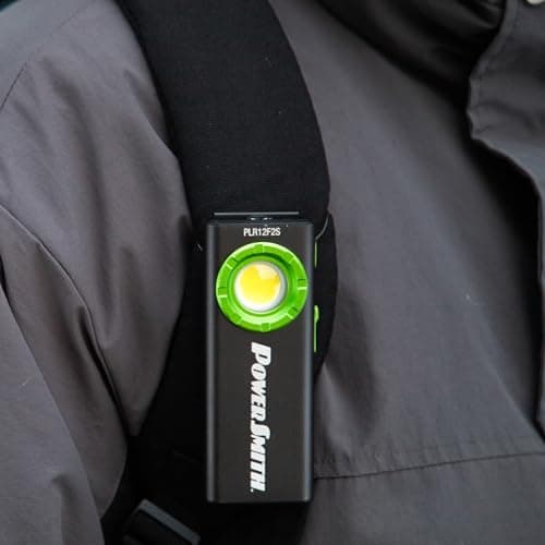 PowerSmith Rechargeable EDC Flashlight, Power Bank 1200 Lumen Slim Flat Flashlight with Metal Housing, Magnetic Pocket Clip, USB-C Charging Cable, IPX7 Waterproof, and 2 Year Warranty (PLR12F2S) 5