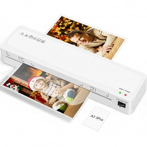 Laminator Machine, Sweleke A3 Laminating Machine with 5 Laminating Sheets, 11x 17 Thermal Lamination Machine for Home, 13 Inch Laminator Machine Hot and Cold for School Office Use