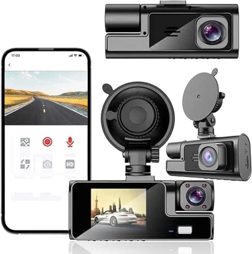 Dash Cam Front and Inside, 2.0" Screen, Loop Recording, Wide Angle, Night Vision, Parking Mode 6