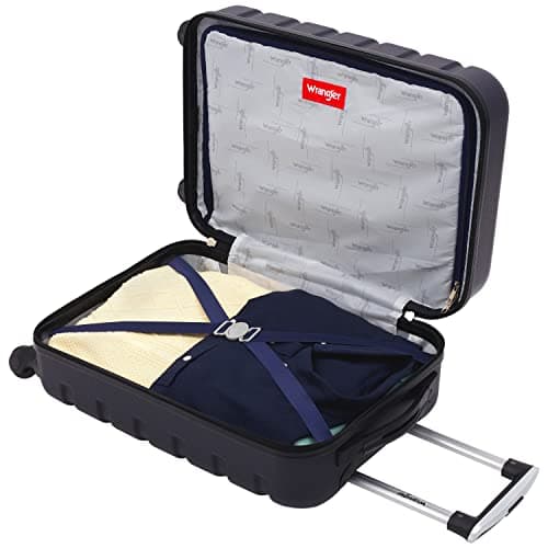 Wrangler 21.5" Spinner Carry-On Luggage, Navy Blue 6