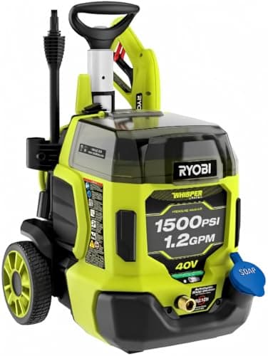 40-Volt HP Brushless Whisper Series 1500 PSI 1.2 GPM Cold Water Electric Pressure Washer (Tool Only)