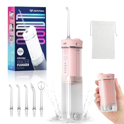 Portable Mini Water Dental Flosser for Teeth Cleaning Pick,Travel Oral Irrigator with Telescopic Water Tank,4 Modes and Waterproof Design-Perfect for Braces,Bridges,Home&Travel Dental Care