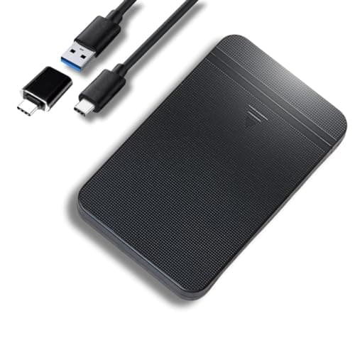 Ezekers Portable 500GB External Hard Drive - USB 3.0 & USB C for PC, Mac, PS5 (Storage Only), PS4, Phone (Android and iPhone 15/16/17) & Xbox - Ultra Fast