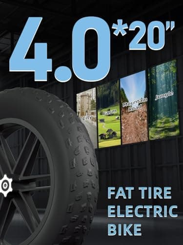 DEEPOWER Electric Bike for Adults,1500W Peak Motor 30MPH Electric Dirt Bike,Dual Suspension Ebikes for Adults, 20" Fat Tire E Bike with 624Wh 40 Miles Battery,UL2849 Tested 8