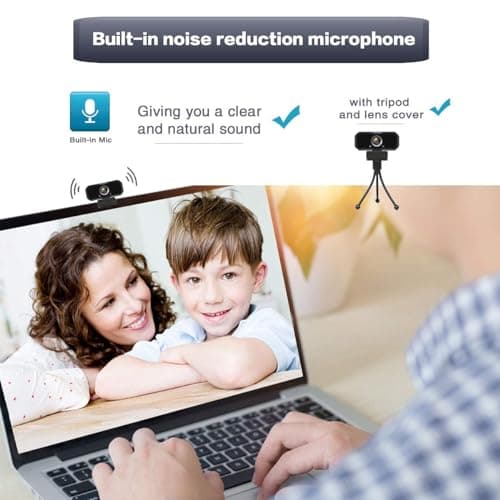 Svcouok USB-C 1080P Webcam Compatible with Switch 2/ PC - Streaming Camera for Zoom/Teams/Skype, Plug&Play PC/Mac/Laptop 5