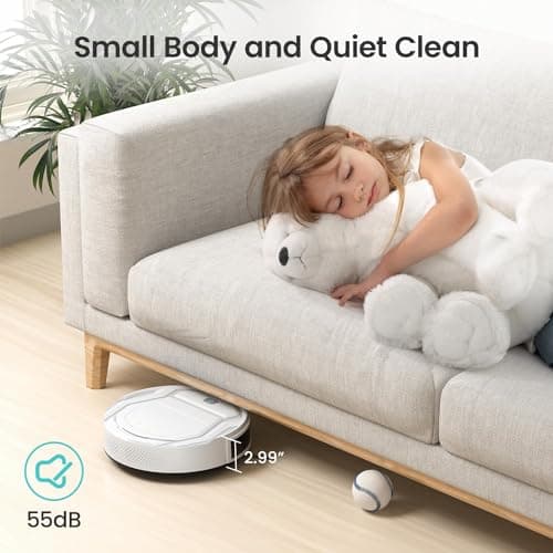 Lefant M210 Pro Robot Vacuum Cleaner, 2200Pa Powerful Suction, 120 Mins Runtime, Automatic Self-Charging, Wi-Fi/App/Alexa Control, Perfect for Pet Hair, Hard Floors, and Low-Pile Carpets 7