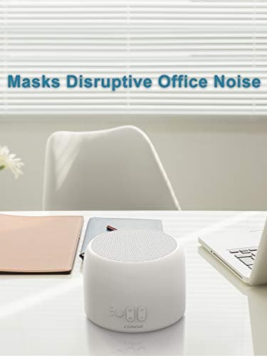 White Noise Machine, Conor High Fidelity Sound Machine for Sleeping, Baby, Office Privacy - with 24 Unique Fan & White Noise Sounds, Sleep Timer, 2 USB Charge Port 7