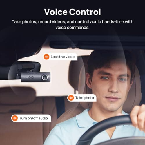 70mai Dash Cam M200, Dash Camera for Cars 1080P, Dash Cam Front with STARVIS2 IMX662, HDR Night Vision, Parking Monitor, G-Sensor, Loop Recording, Time-Lapse,App & WiFi, Voice Control Small DashCam 8