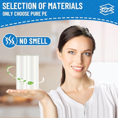 LainNeala Small Trash Bags 4 Gallon, 100 Count Small Garbage Bag Bathroom White Mini Trash Bag Trash Can Liners Unscented Small Garbage Bags for Bathroom Can 5