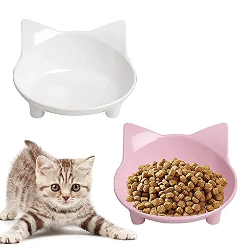 Skrtuan Non-Slip Cat & Dog Food Bowl – Wide, Shallow Pet Dish for Whisker Fatigue Relief, Safe for Puppies & Rabbits 7