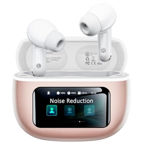 Wireless Earbuds, Ear Buds Active Noise Cancelling with Charging Case, 6.0 Bluetooth Earbuds with AI Clear Calls, 40H Playtime for Sports & Working, Stereo Sound Headphones for iPhone/Android/iPad