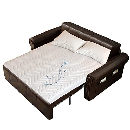 Quilted Waterproof Sleeper Sofa Queen Mattress Protector Pad 60x72 for Pull Out Sofa Bed Fitted Sheet Matress Topper Cover Up to 8 inch deep Pocket