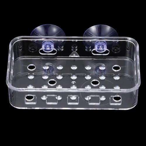 gifthub 2 Pcs Suction Cup Soap Dish Holder, Multi-Purpose Wall Suction Plastic Soap Box Strong Bearing Capacity NO-Drilling for Bathroom, Kitchen Sink, Bar Soap, Sponge 6